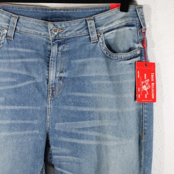 True Religion Jennie Curvy Ankle Raw Hem Jeans 40 - Picture 5 of 14